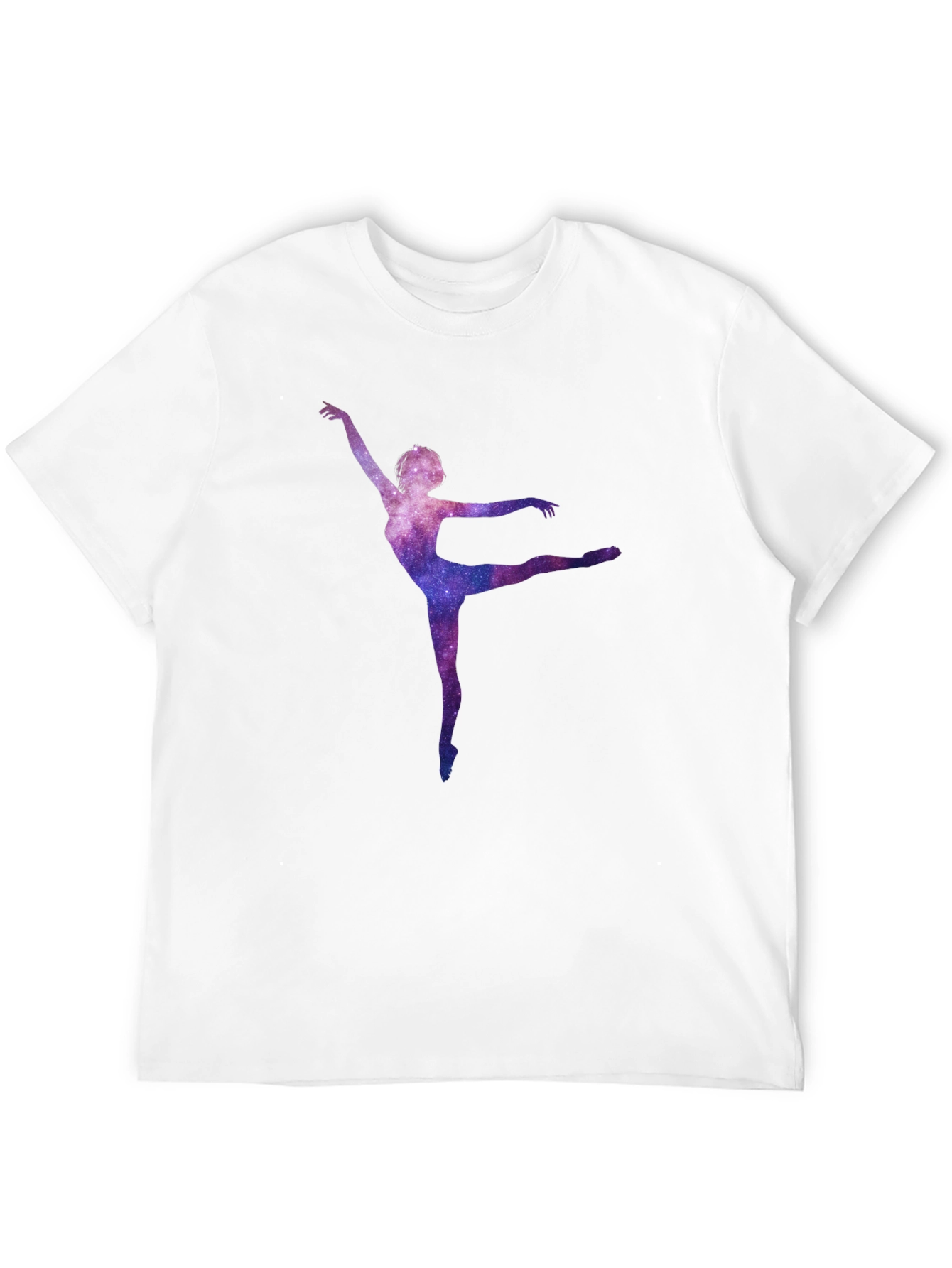 Galaxy Ballerina Black T-Shirt