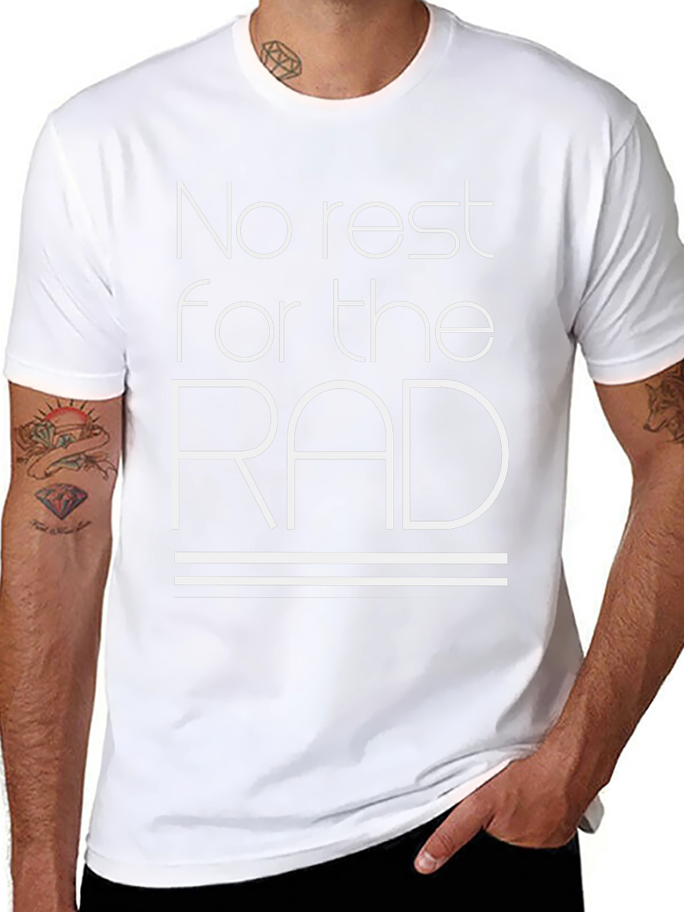 No Rest for the Rad Black T-Shirt