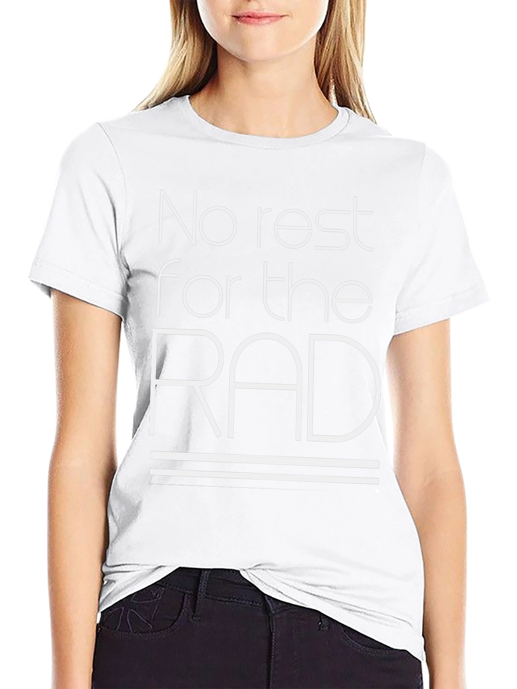 No Rest for the Rad Black T-Shirt