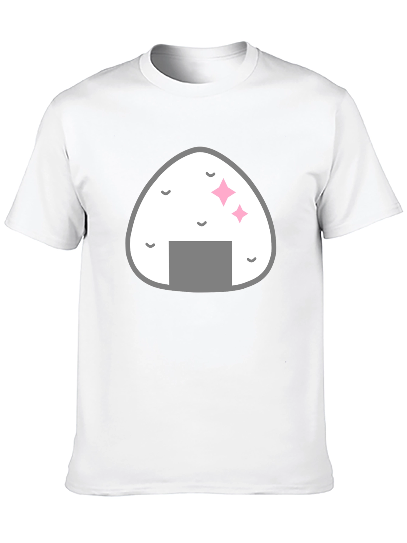 Onigiri Graphic Black T-Shirt - Foodie Fashion