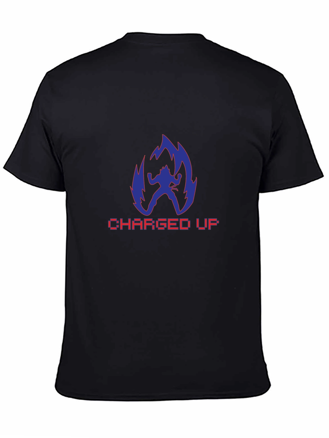Charged Up Anime T-Shirt - Black