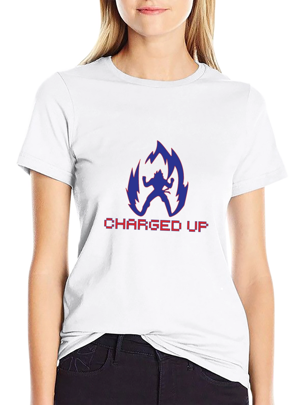 Charged Up Anime T-Shirt - Black