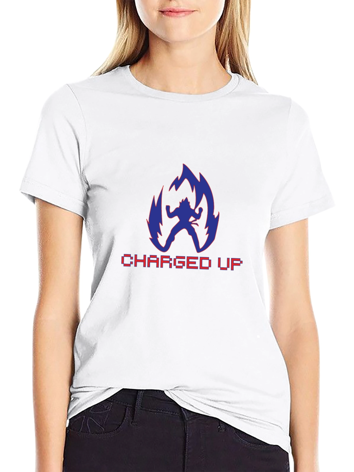 Charged Up Anime T-Shirt - Black