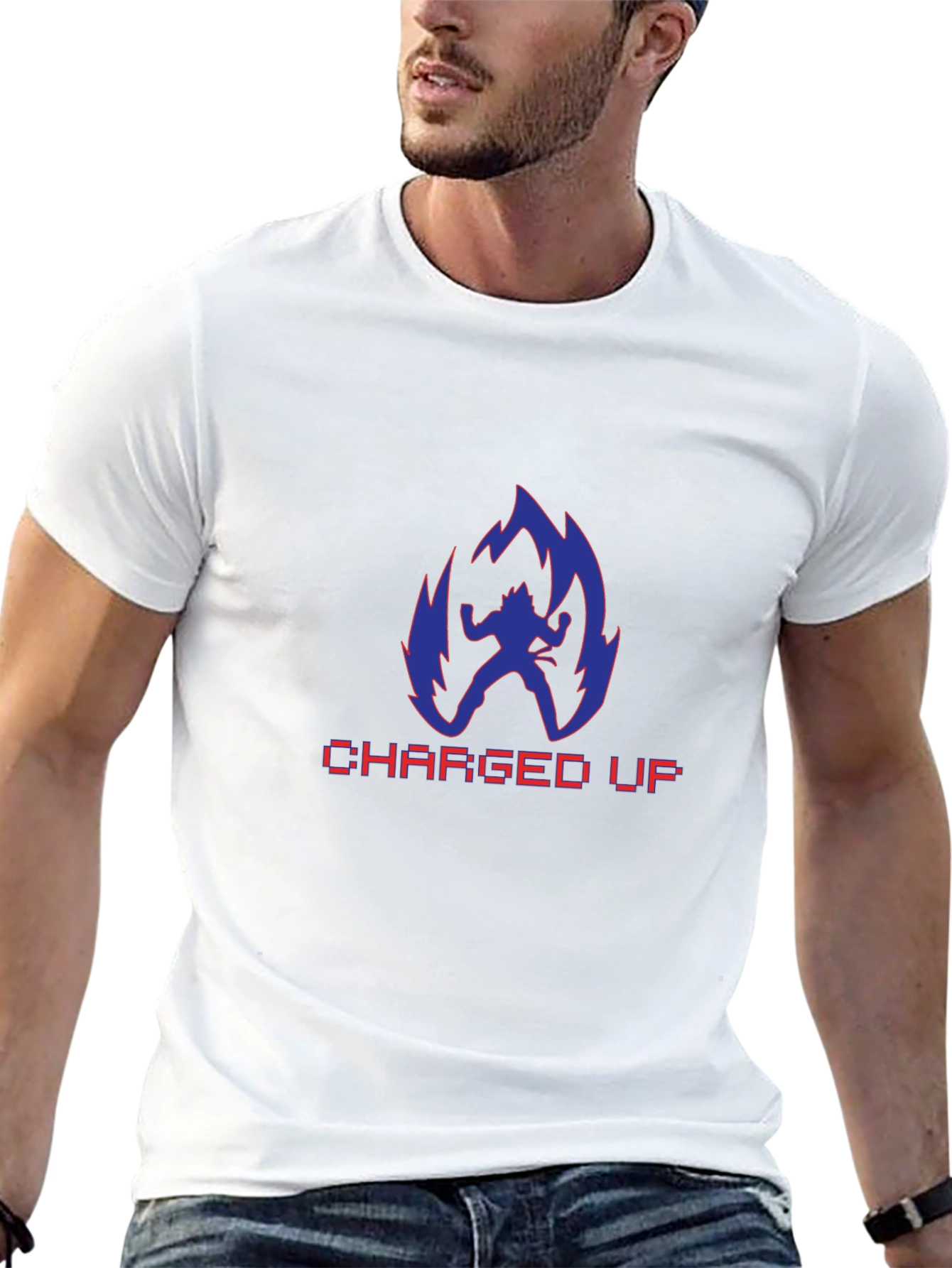 Charged Up Anime T-Shirt - Black