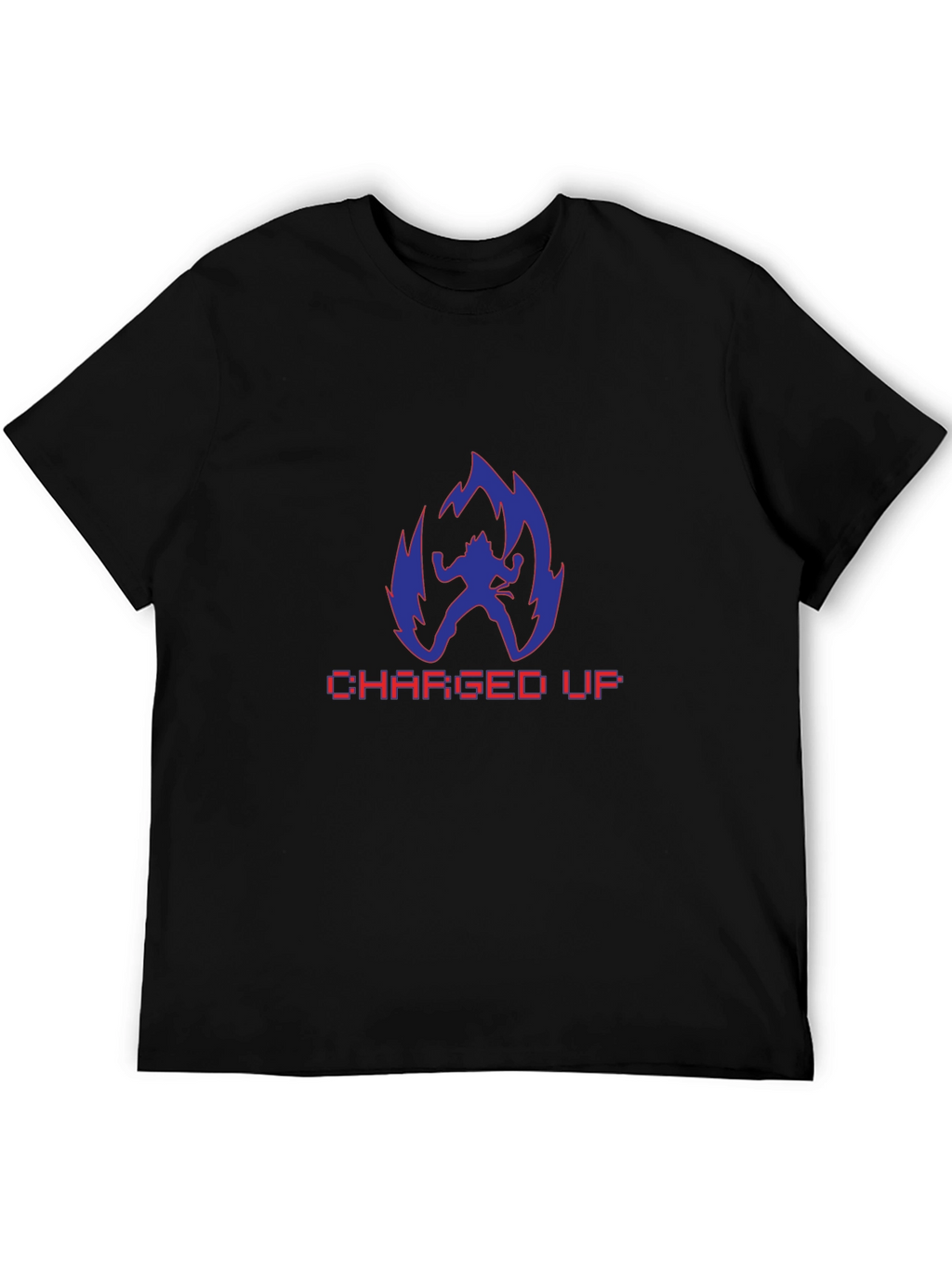 Charged Up Anime T-Shirt - Black