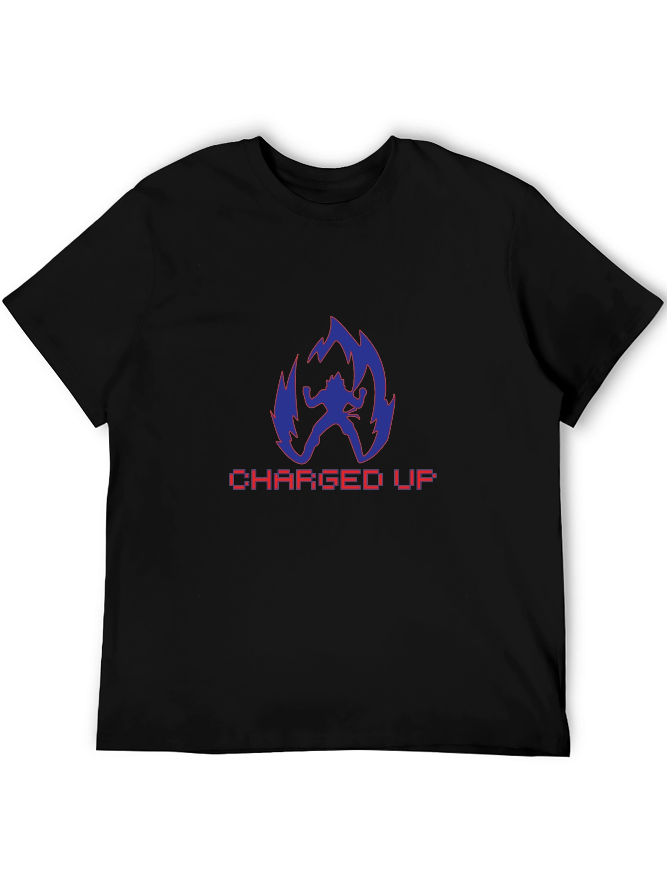 Charged Up Anime T-Shirt - Black