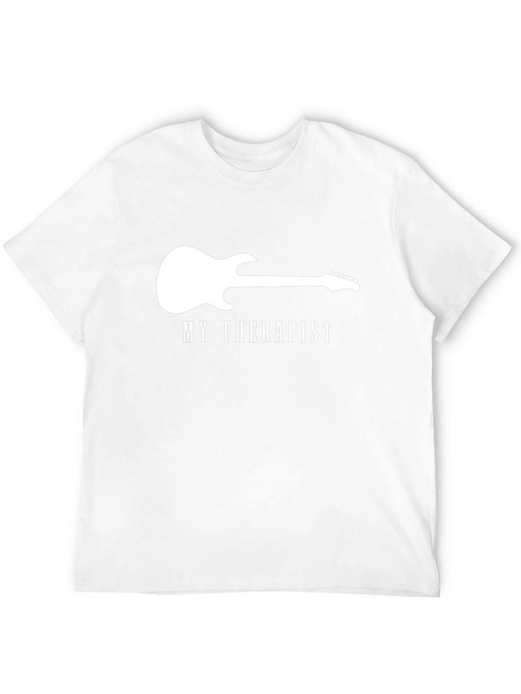Guitar Therapist Mens Black T-Shirt