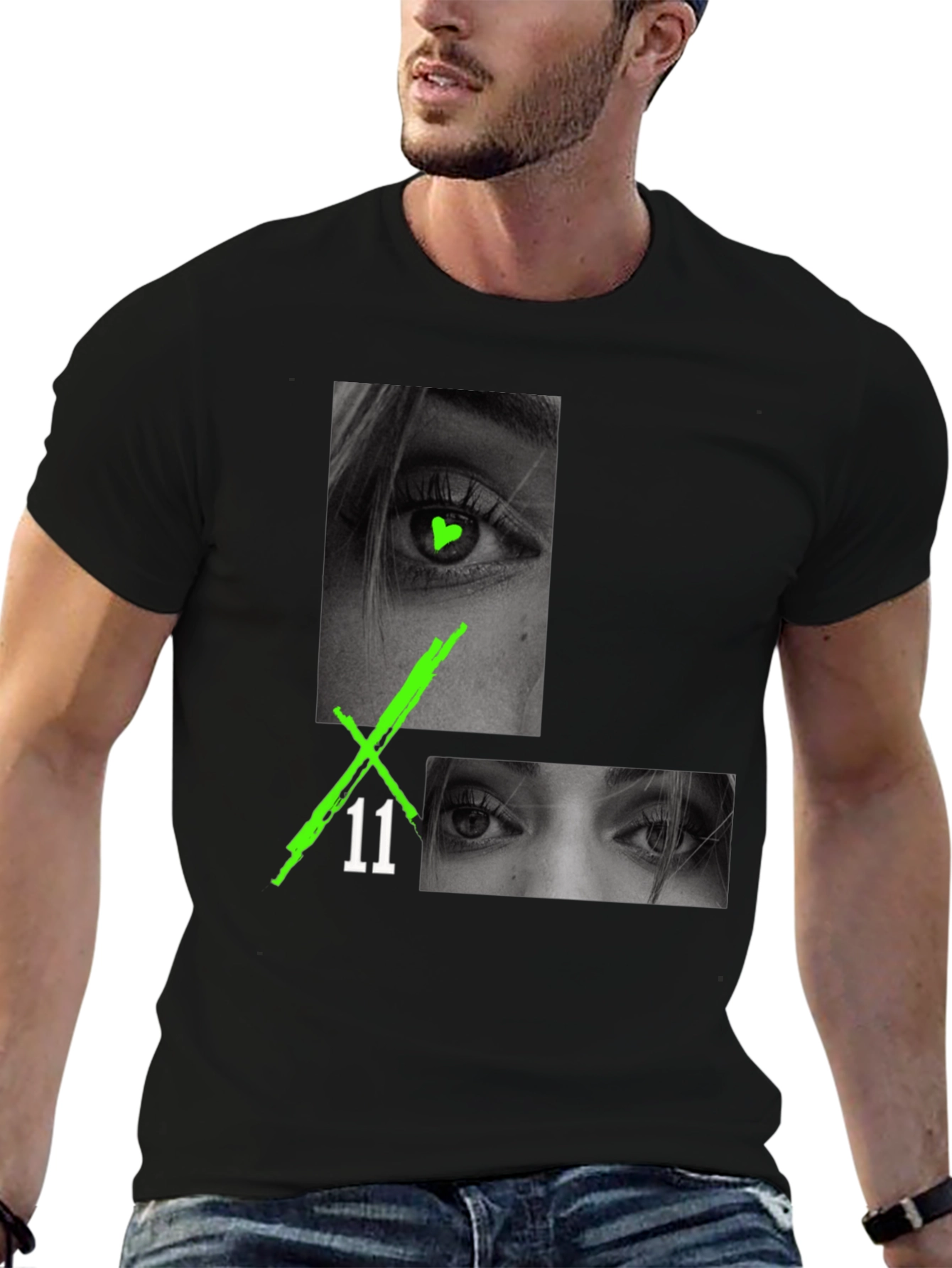 Eye Graphic Black T-Shirt
