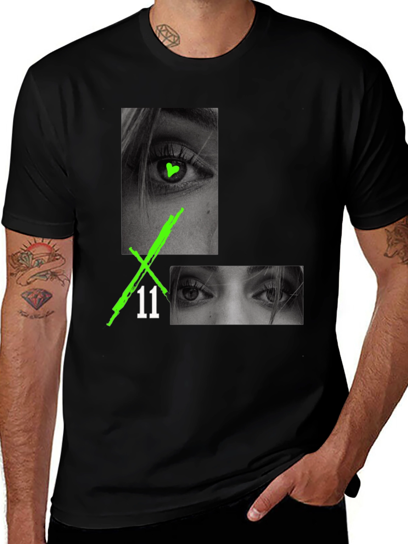Eye Graphic Black T-Shirt