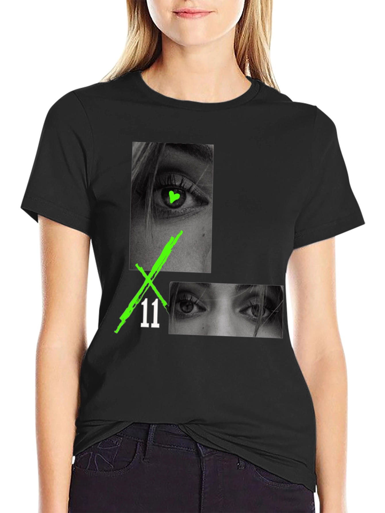 Eye Graphic Black T-Shirt
