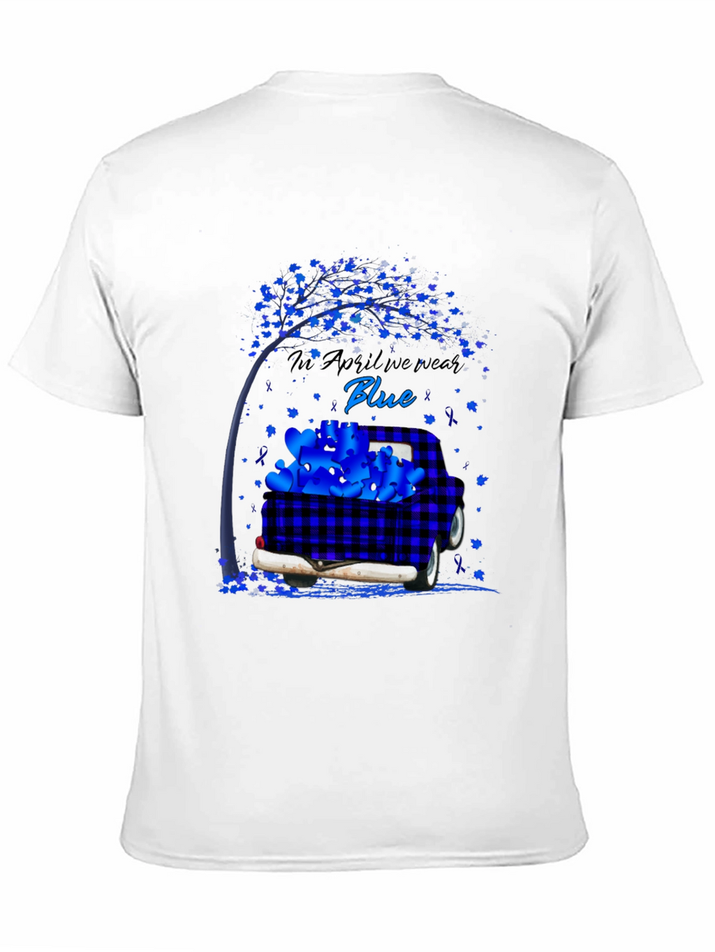 In April We Wear Blue Awareness T-Shirt