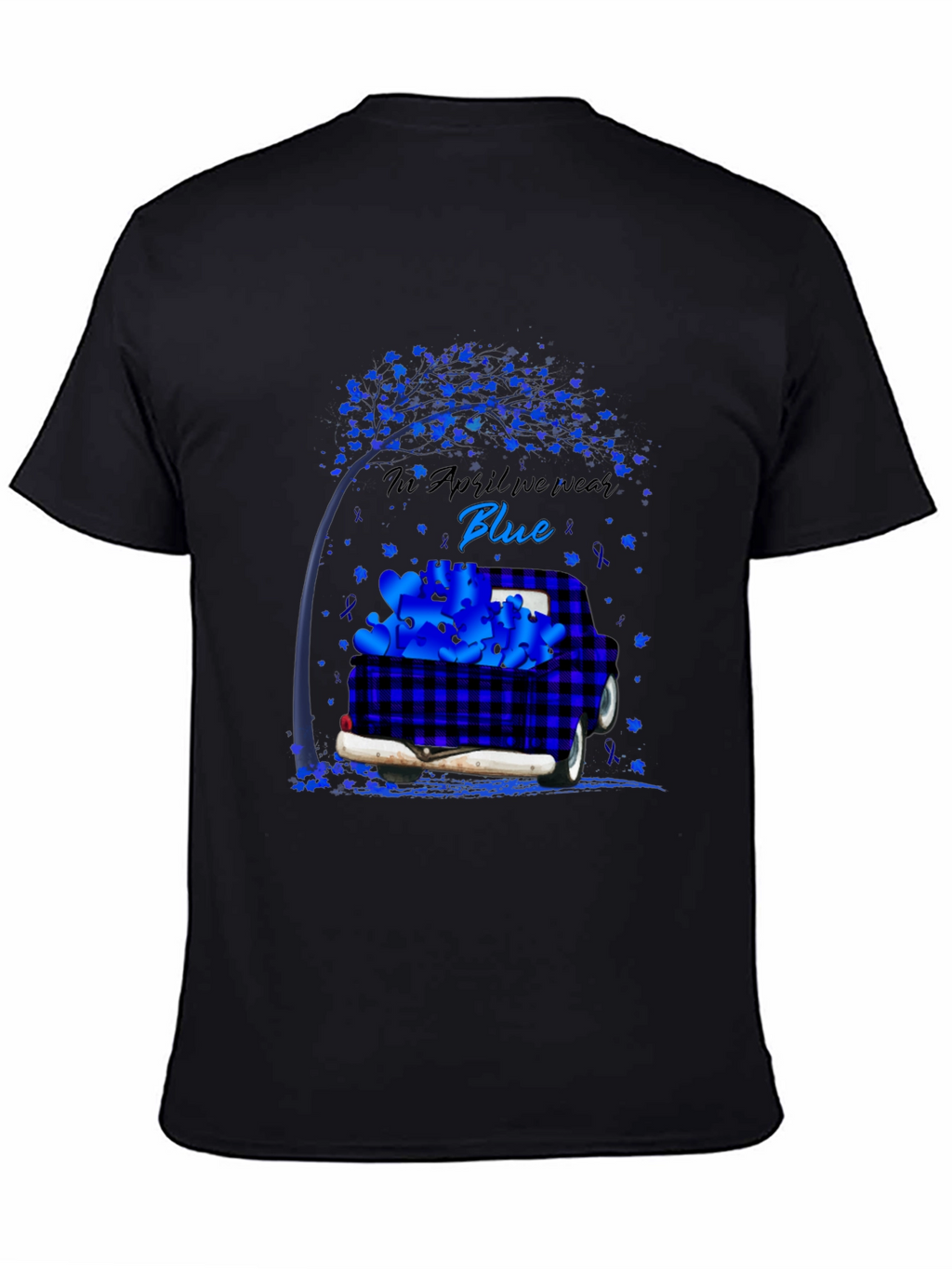 In April We Wear Blue Awareness T-Shirt