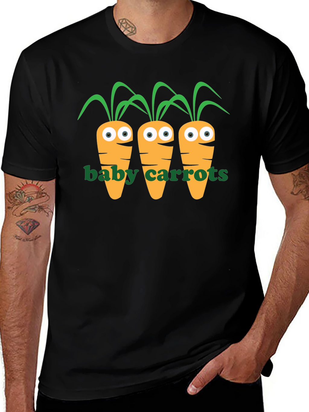 Cute Carrots Graphic T-Shirt - Fun & Unique Design