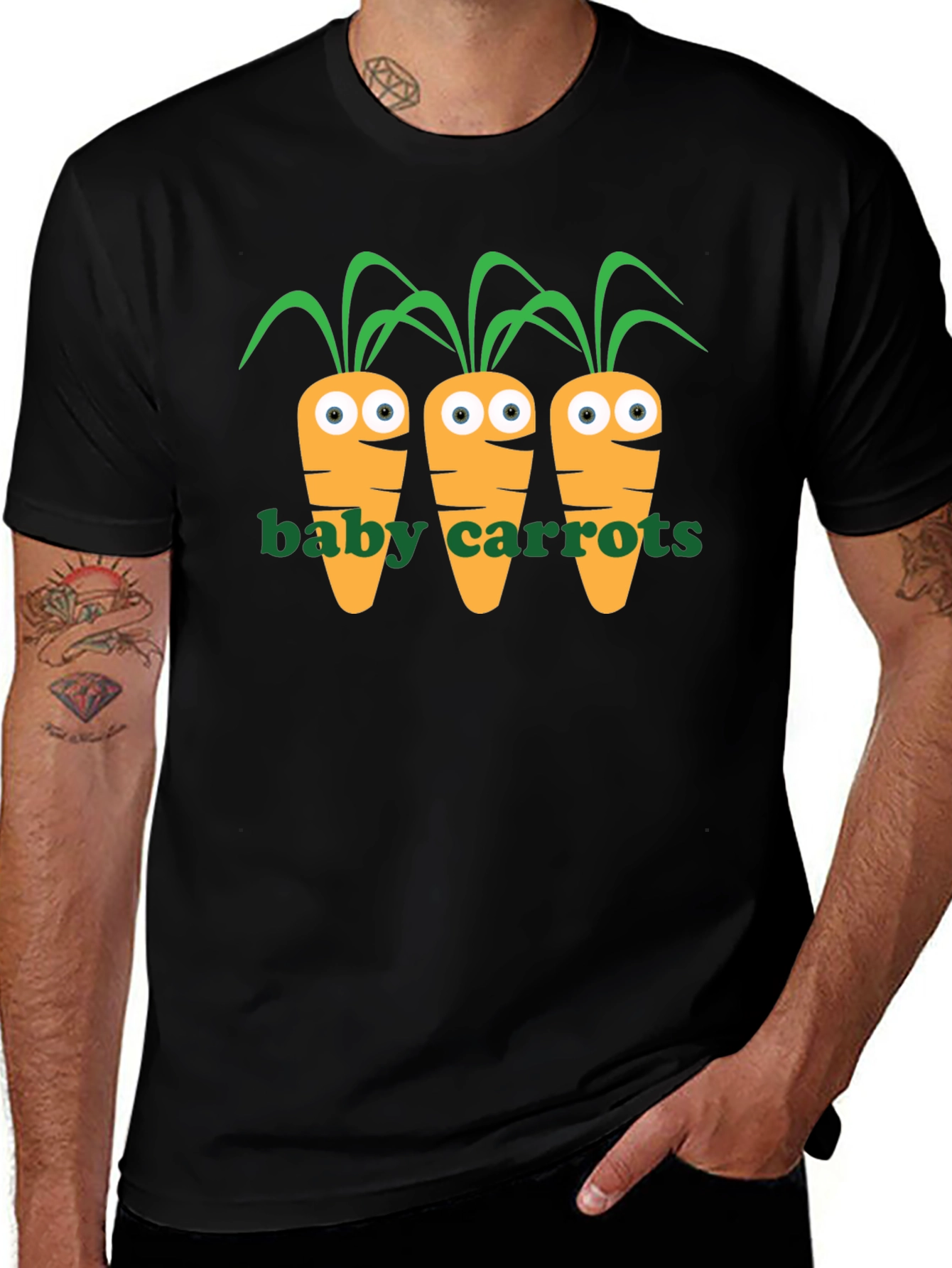 Cute Carrots Graphic T-Shirt - Fun & Unique Design