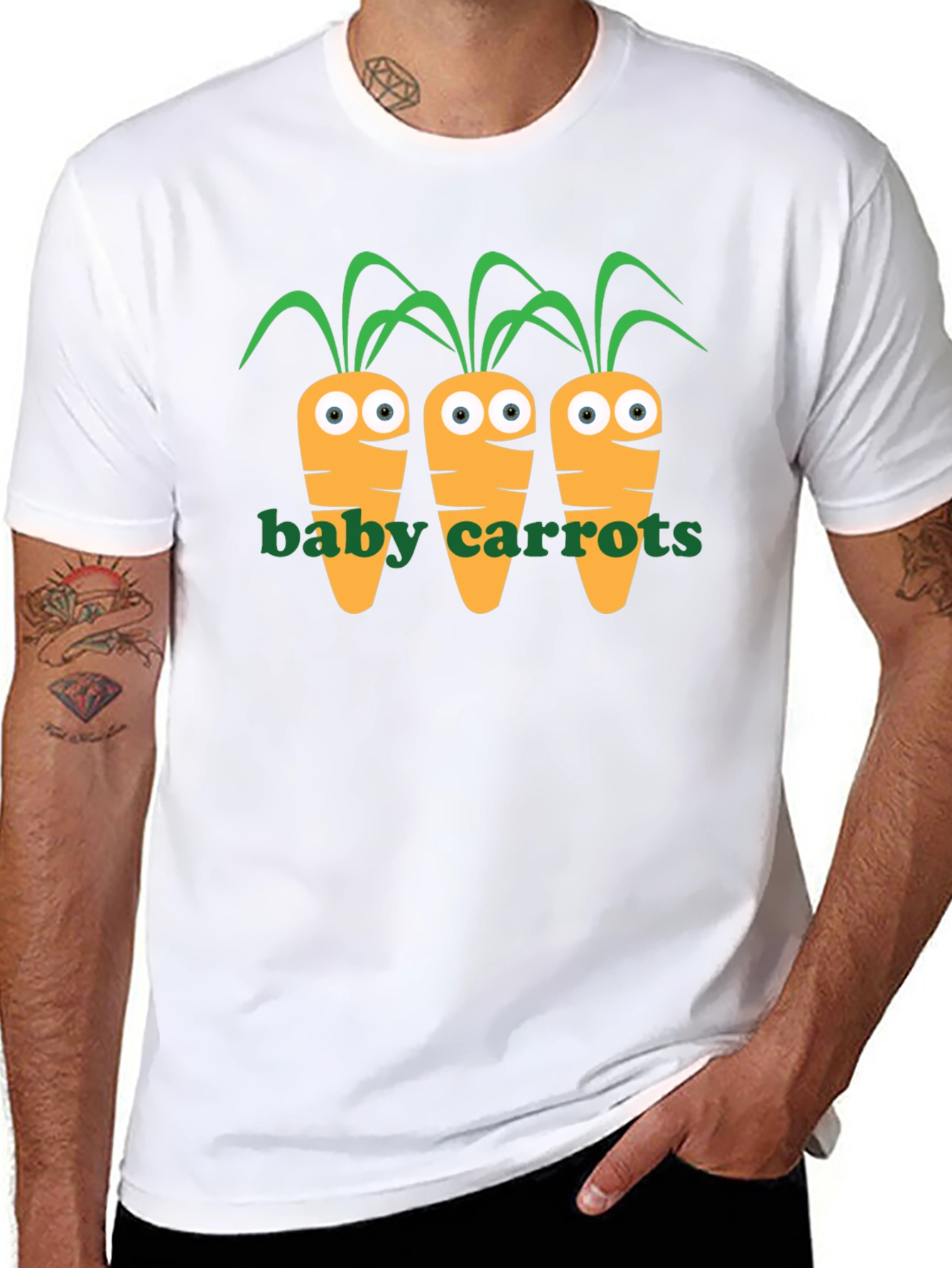 Cute Carrots Graphic T-Shirt - Fun & Unique Design