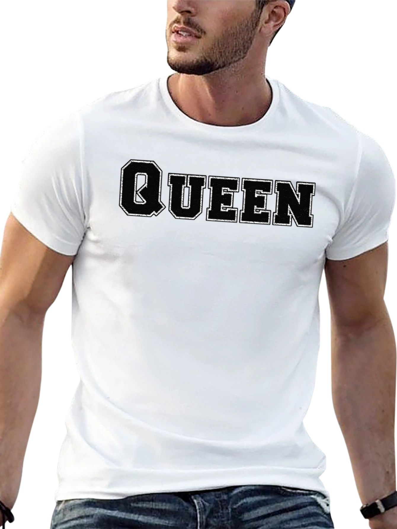 Queen Graphic T-Shirt - Black Crew Neck Tee