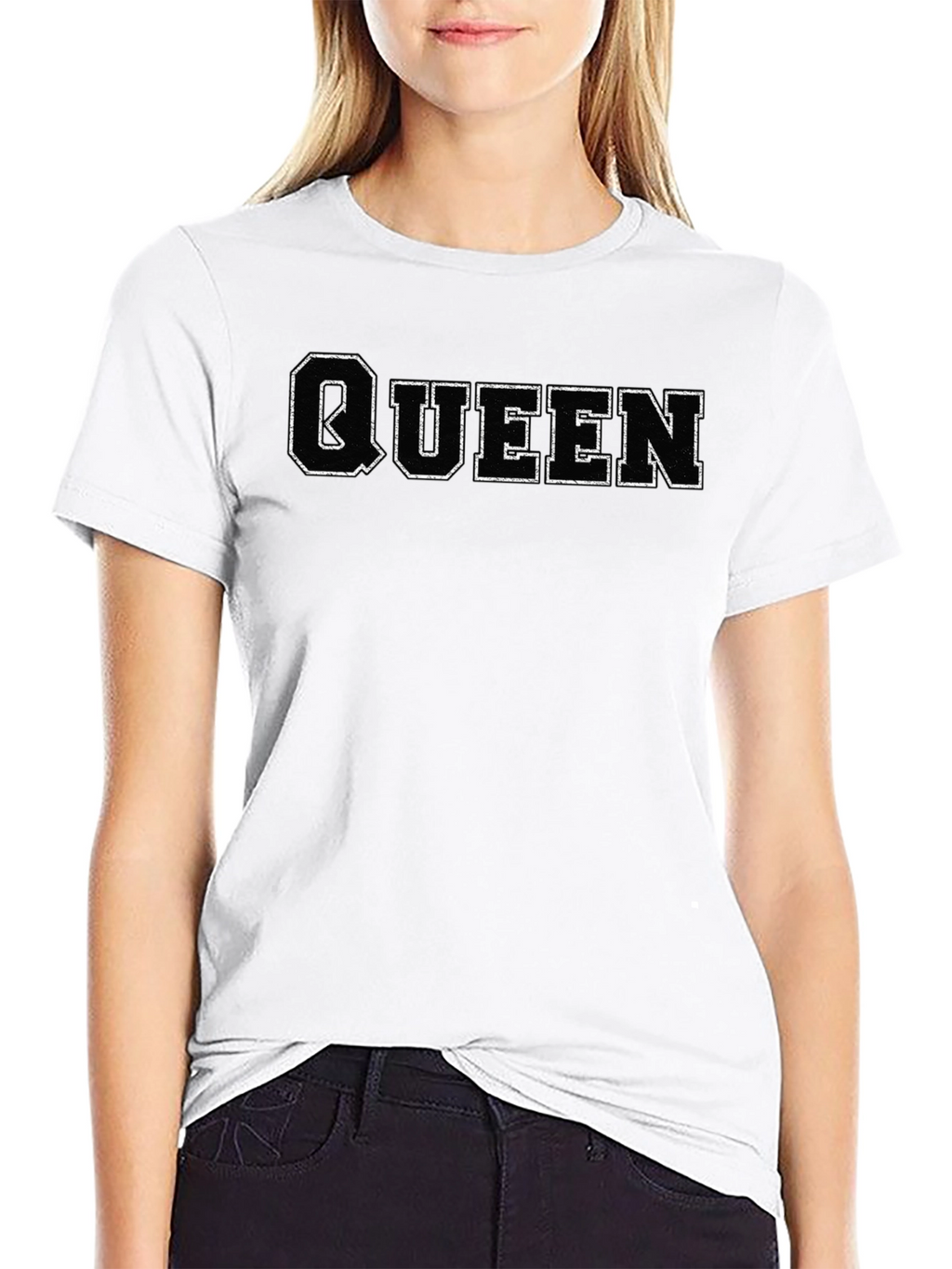 Queen Graphic T-Shirt - Black Crew Neck Tee