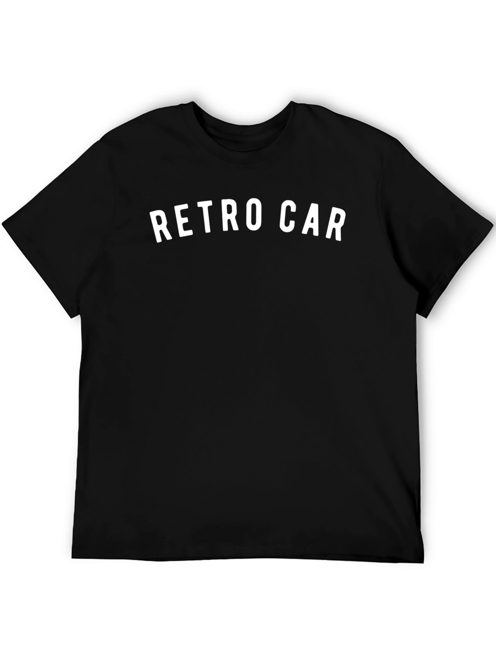 Retro Car Graphic Tee - Black Cotton T-Shirt