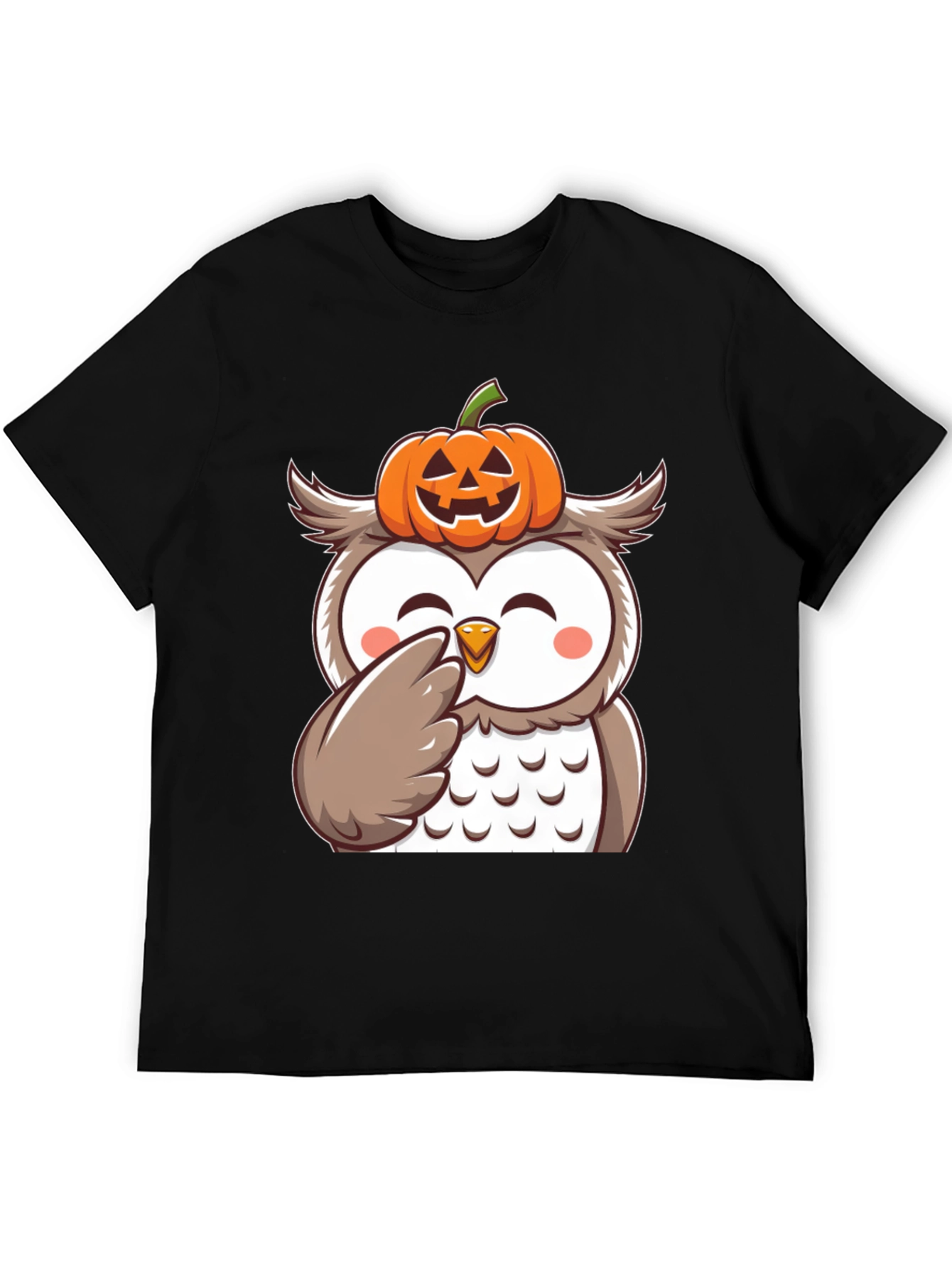 Halloween Owl Pumpkin T-Shirt