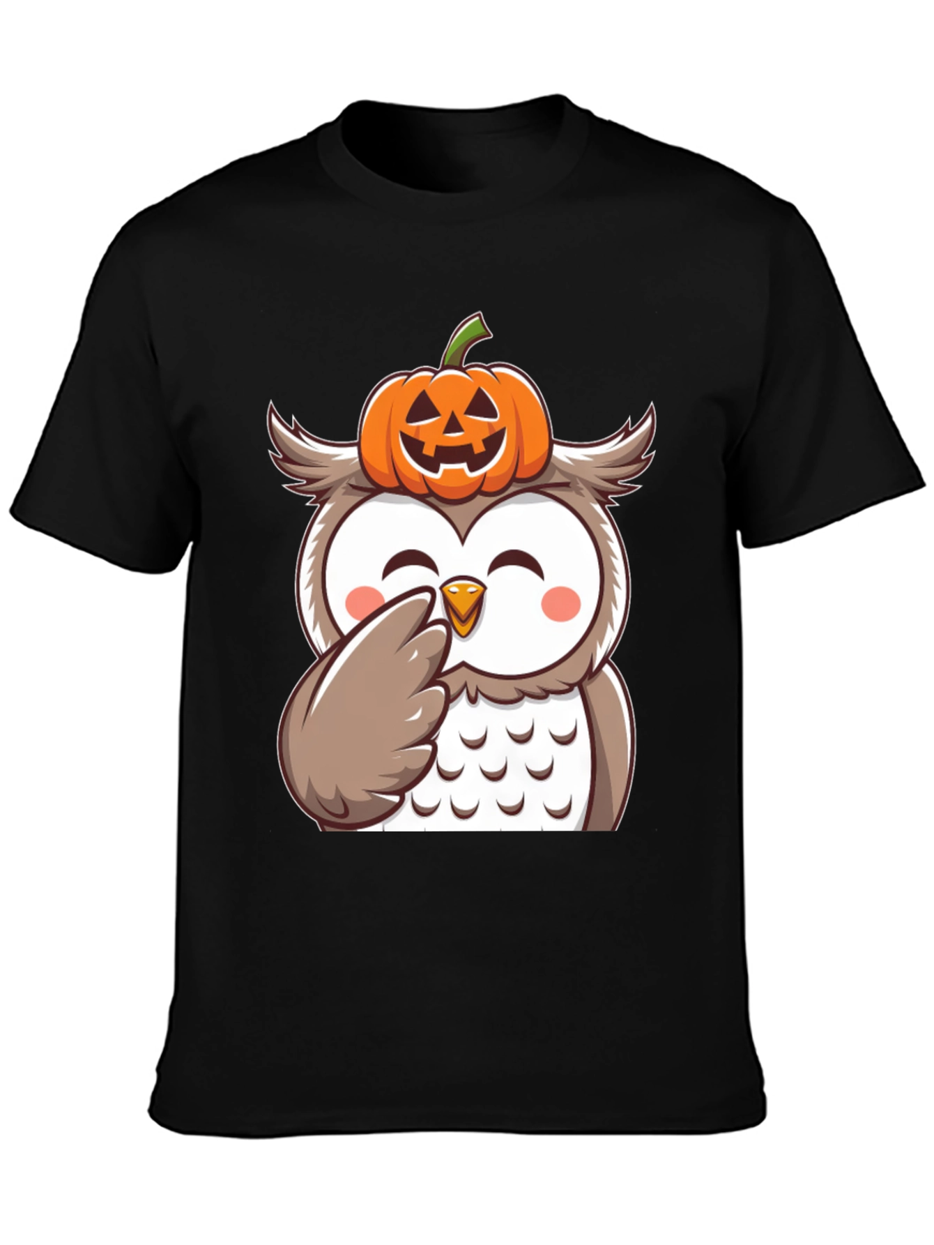 Halloween Owl Pumpkin T-Shirt