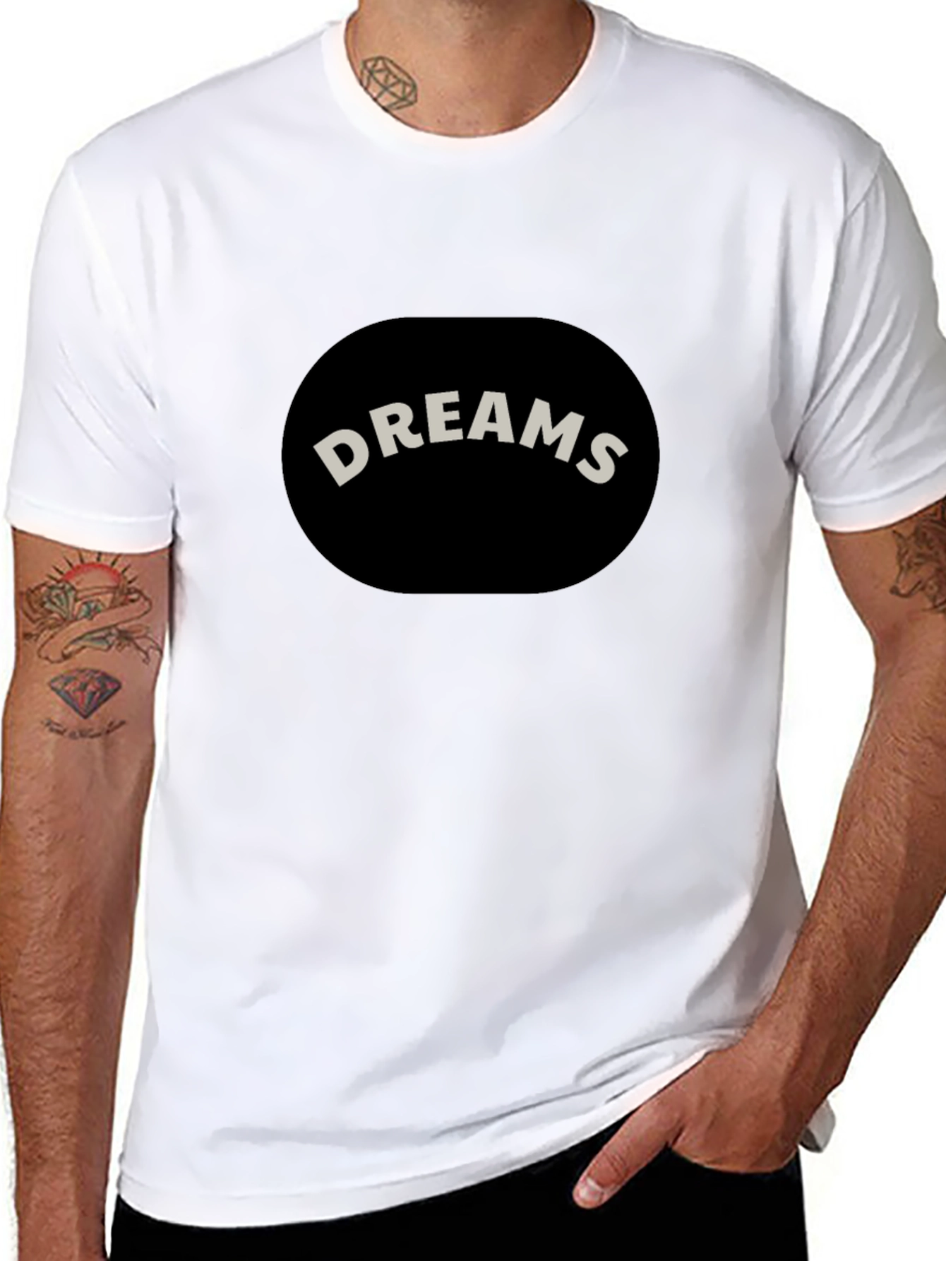 Dreams Graphic Black T-Shirt