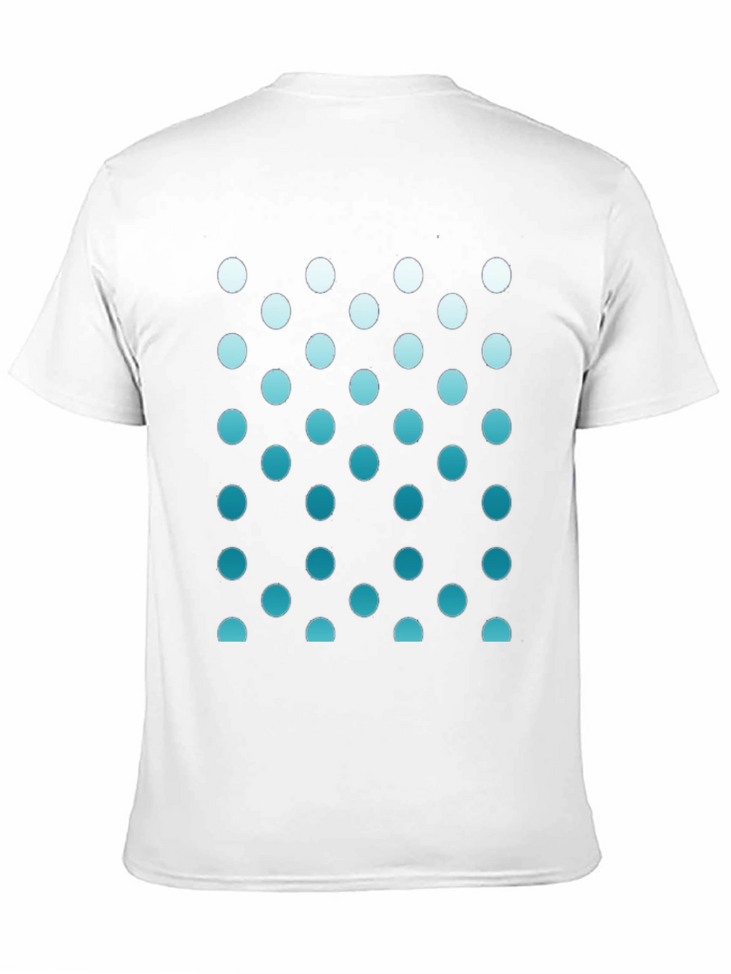 Stylish Black Tee with Gradient Dot Pattern