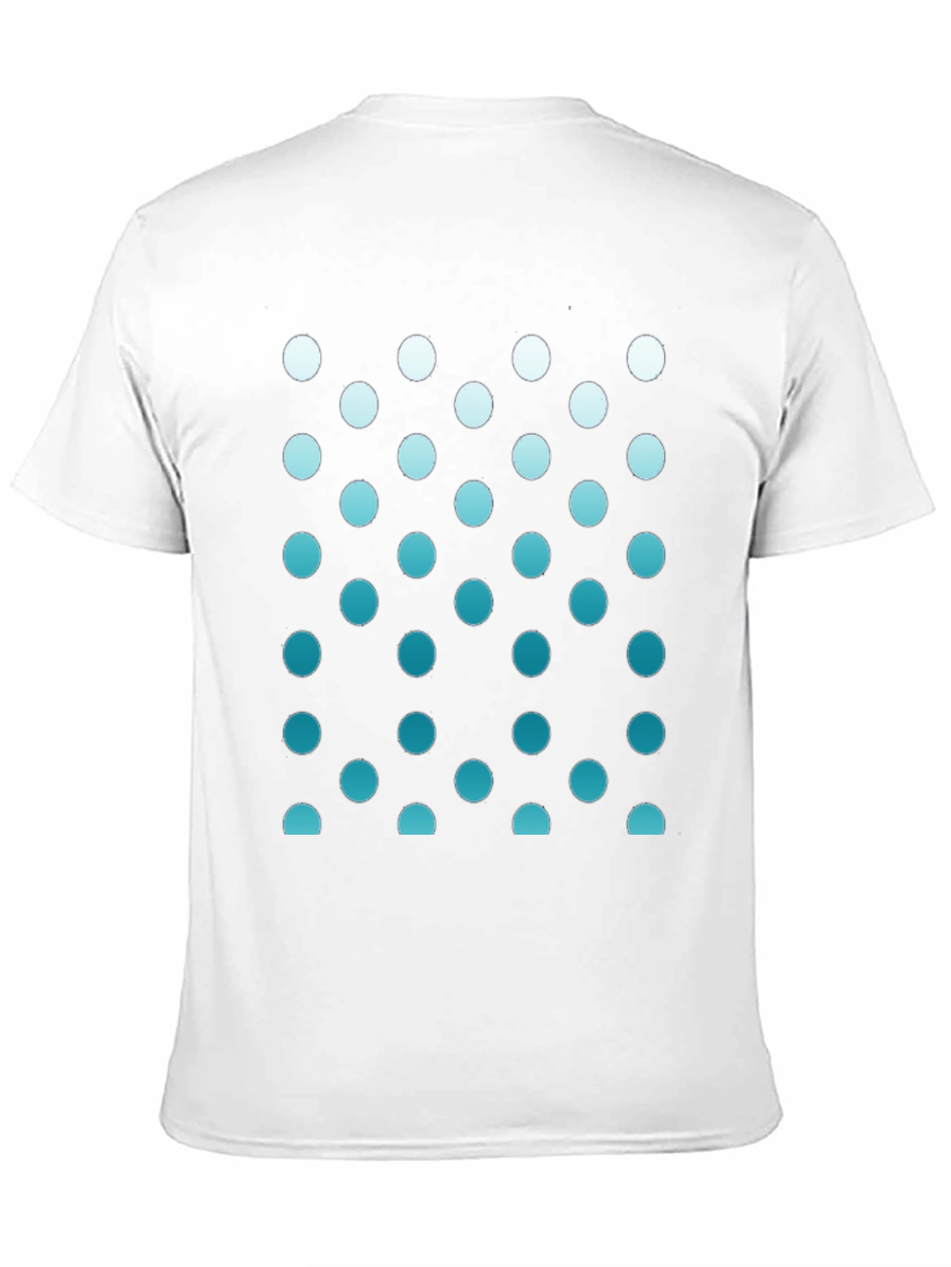 Stylish Black Tee with Gradient Dot Pattern