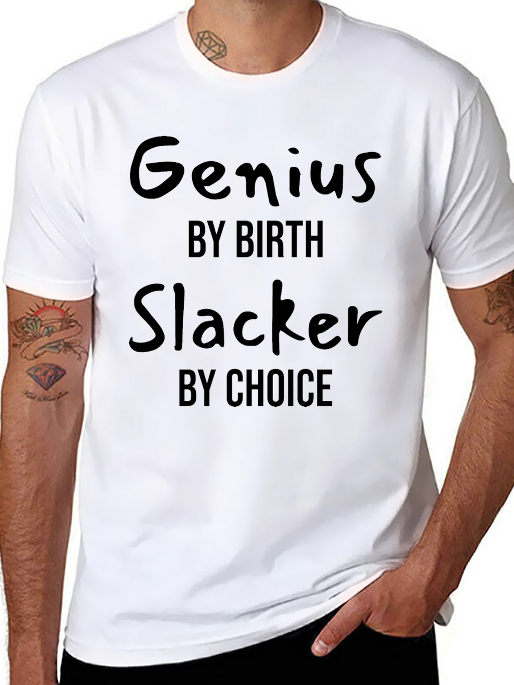 Genius By Birth Slacker By Choice T-Shirt