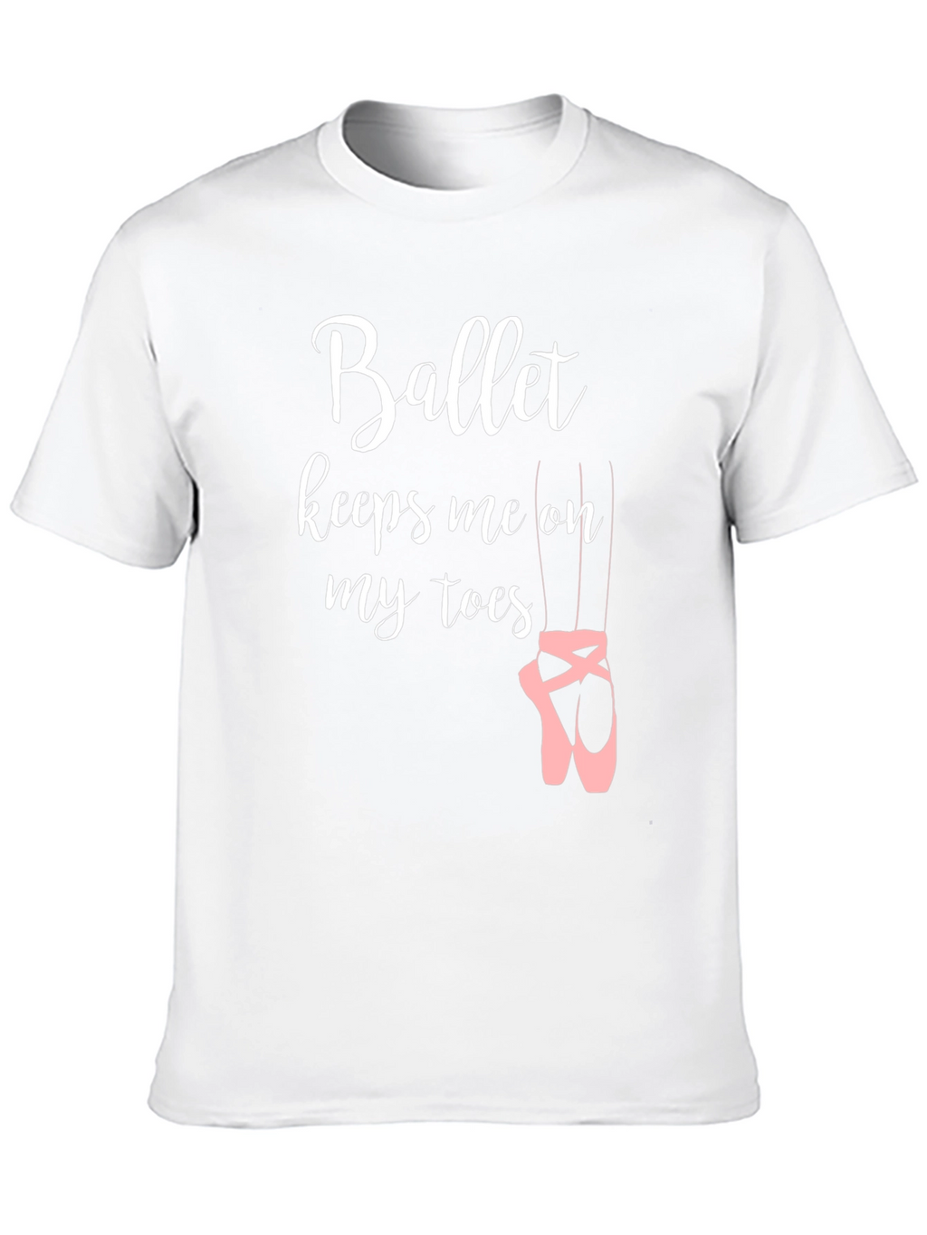 Ballet Keeps Me on My Toes Black T-Shirt