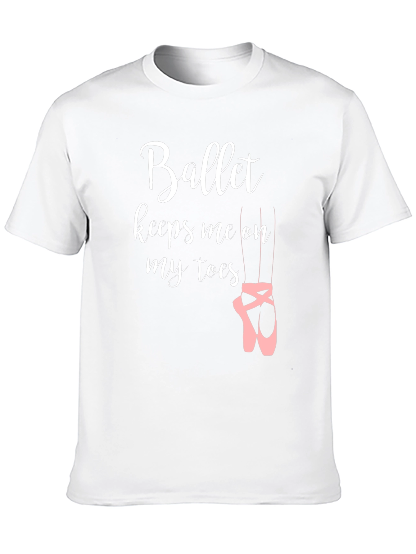 Ballet Keeps Me on My Toes Black T-Shirt