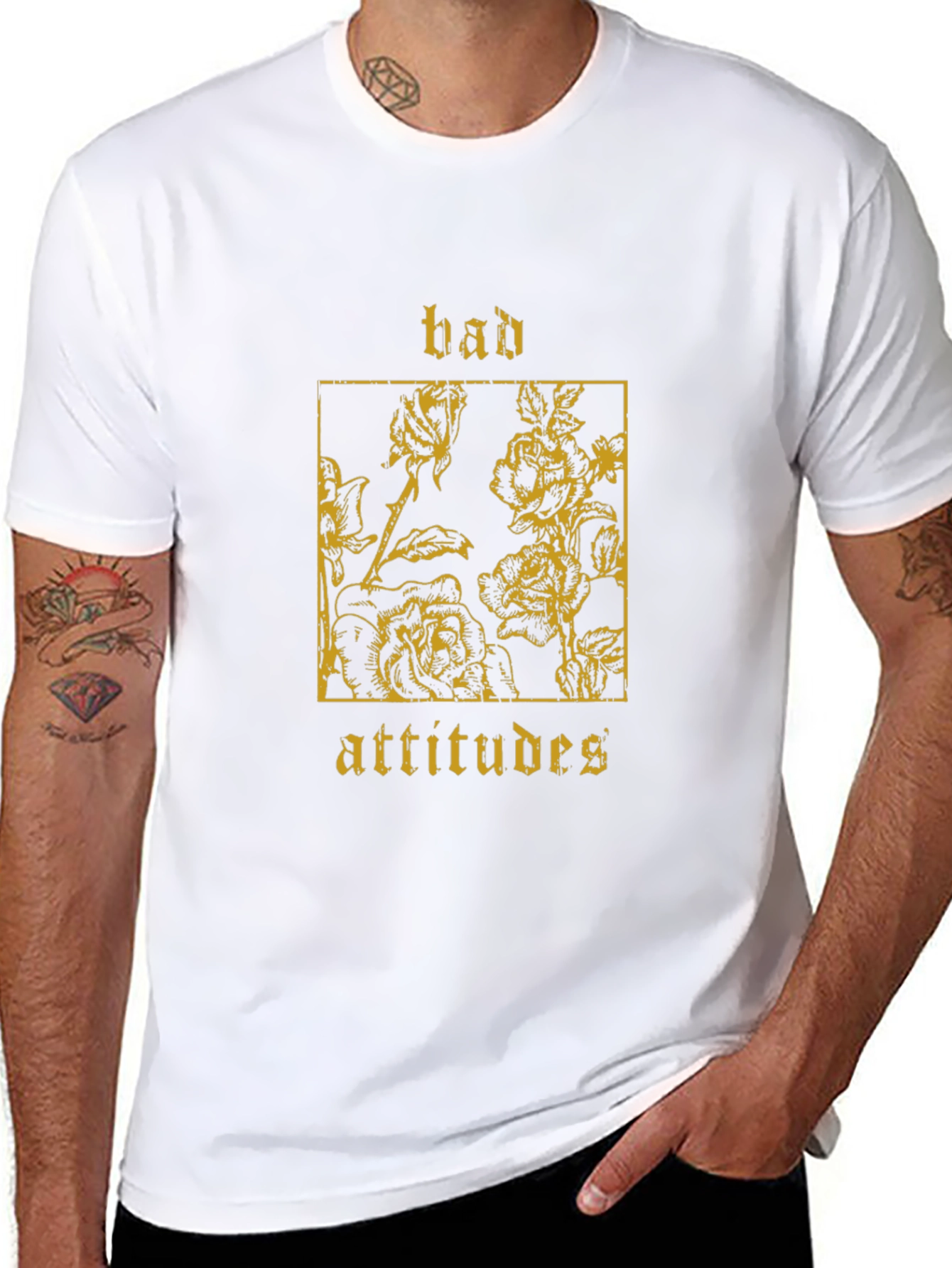 Bad Attitudes Graphic Tee - Black Unisex T-Shirt