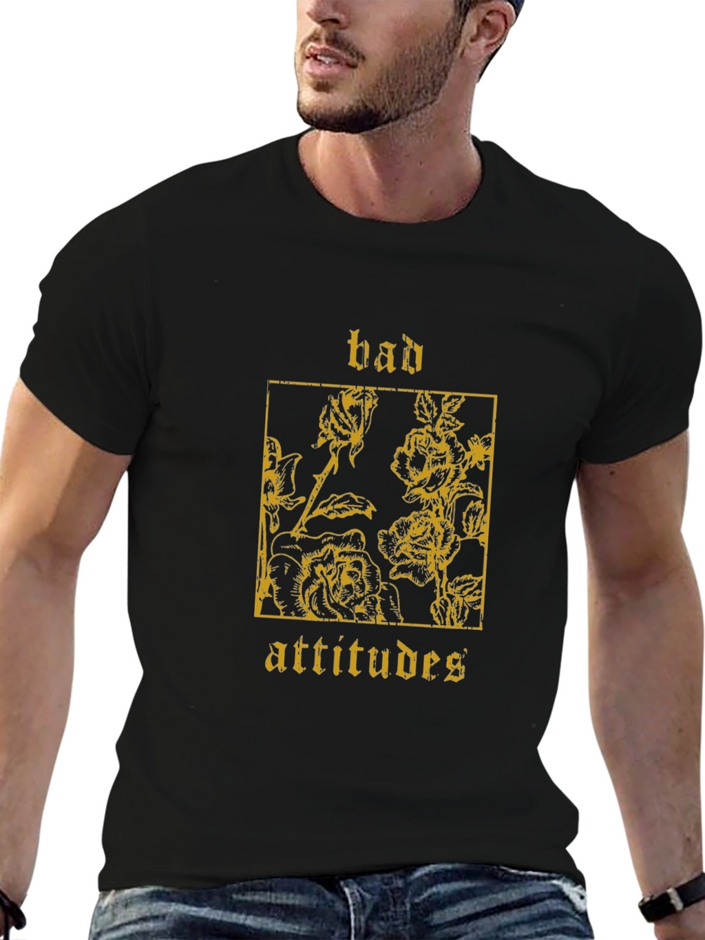 Bad Attitudes Graphic Tee - Black Unisex T-Shirt