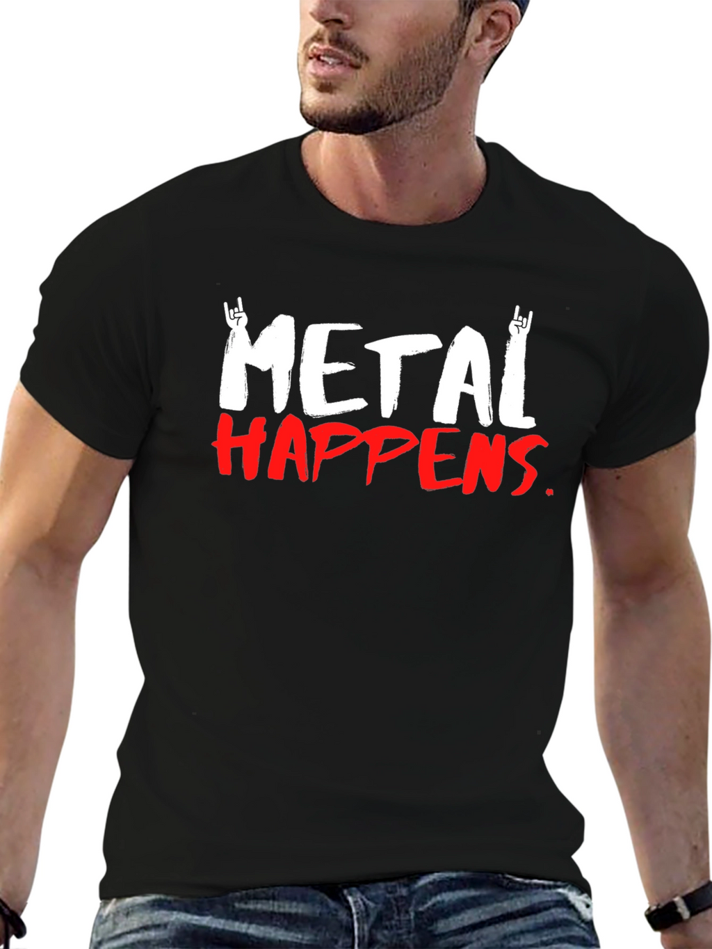 Metal Happens T-Shirt - Rock On Graphic Tee