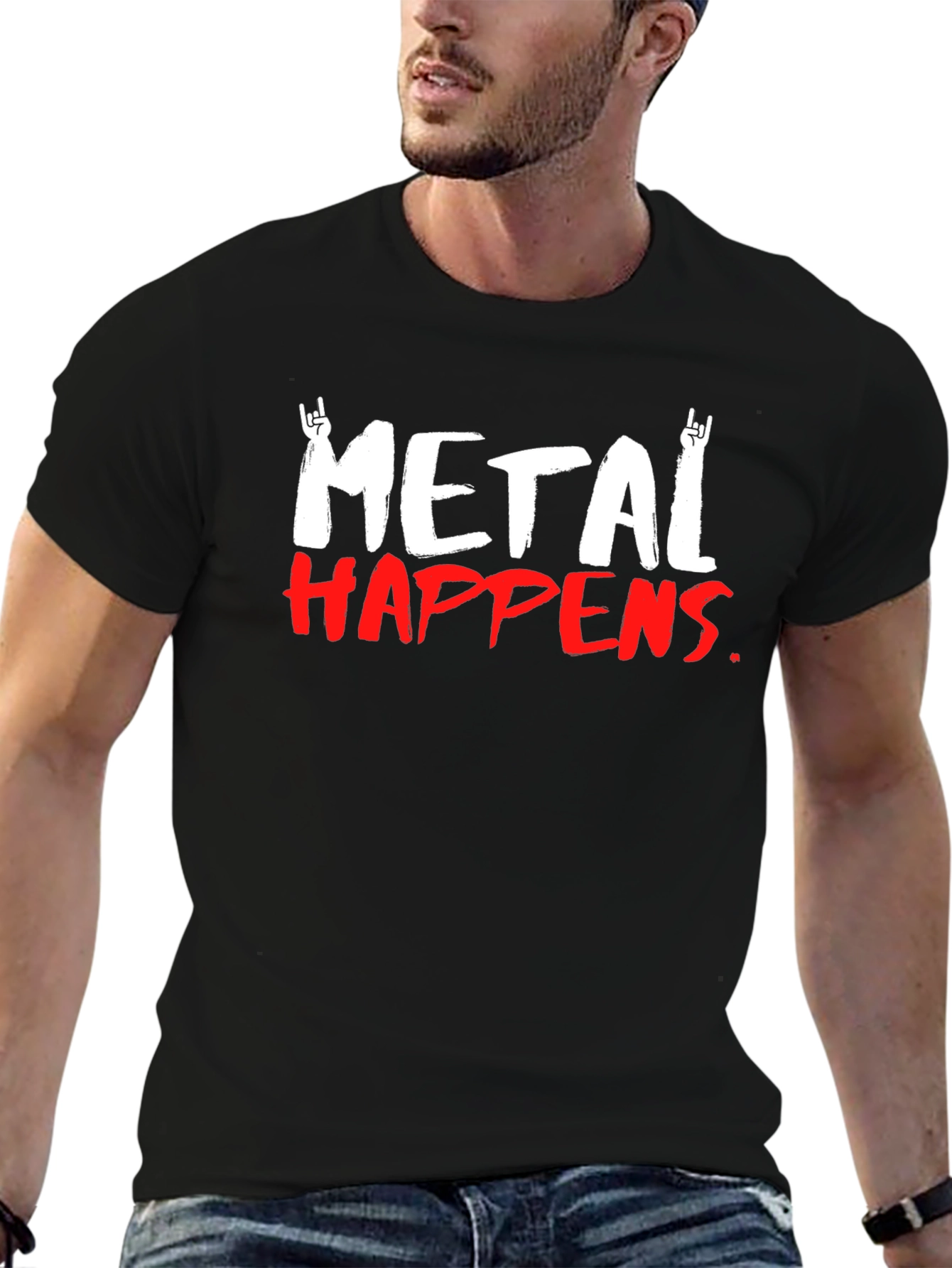 Metal Happens T-Shirt - Rock On Graphic Tee