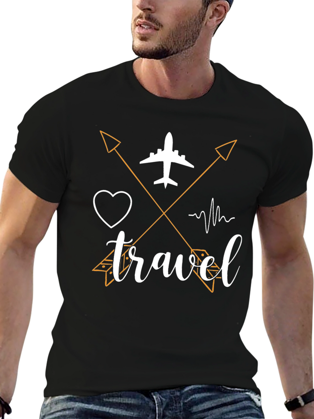 Travel Bug Arrow Tee - Wanderlust Adventure Shirt