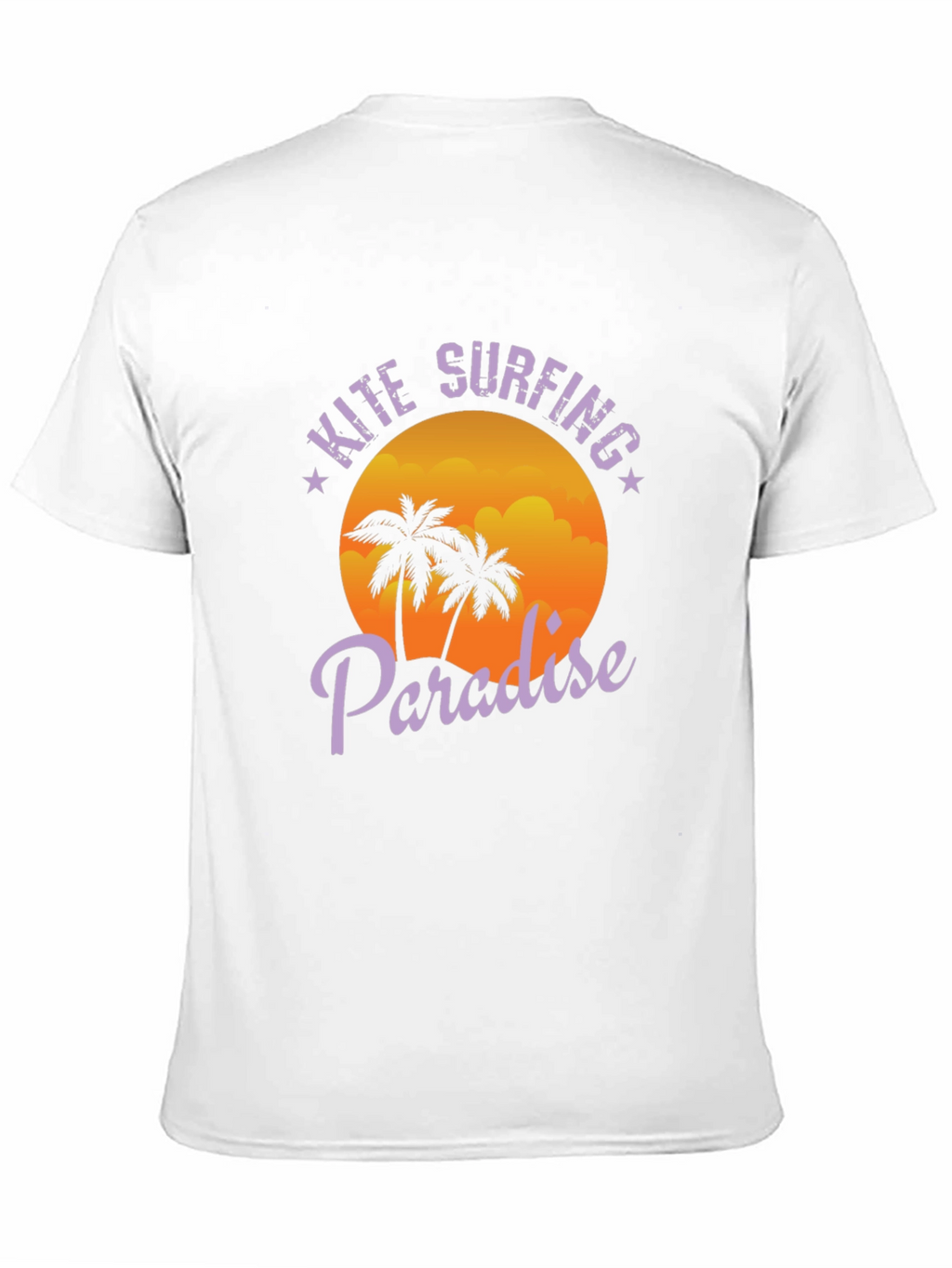 Kite Surfing Paradise Black T-Shirt
