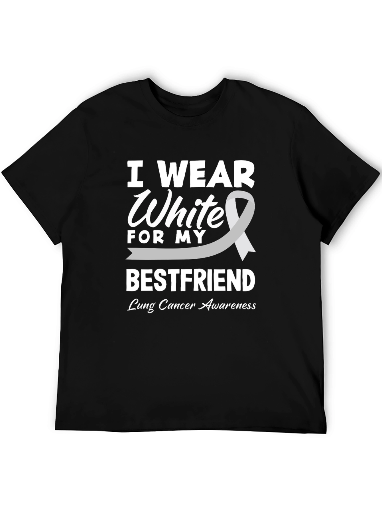 Lung Cancer Awareness T-Shirt - I Wear White