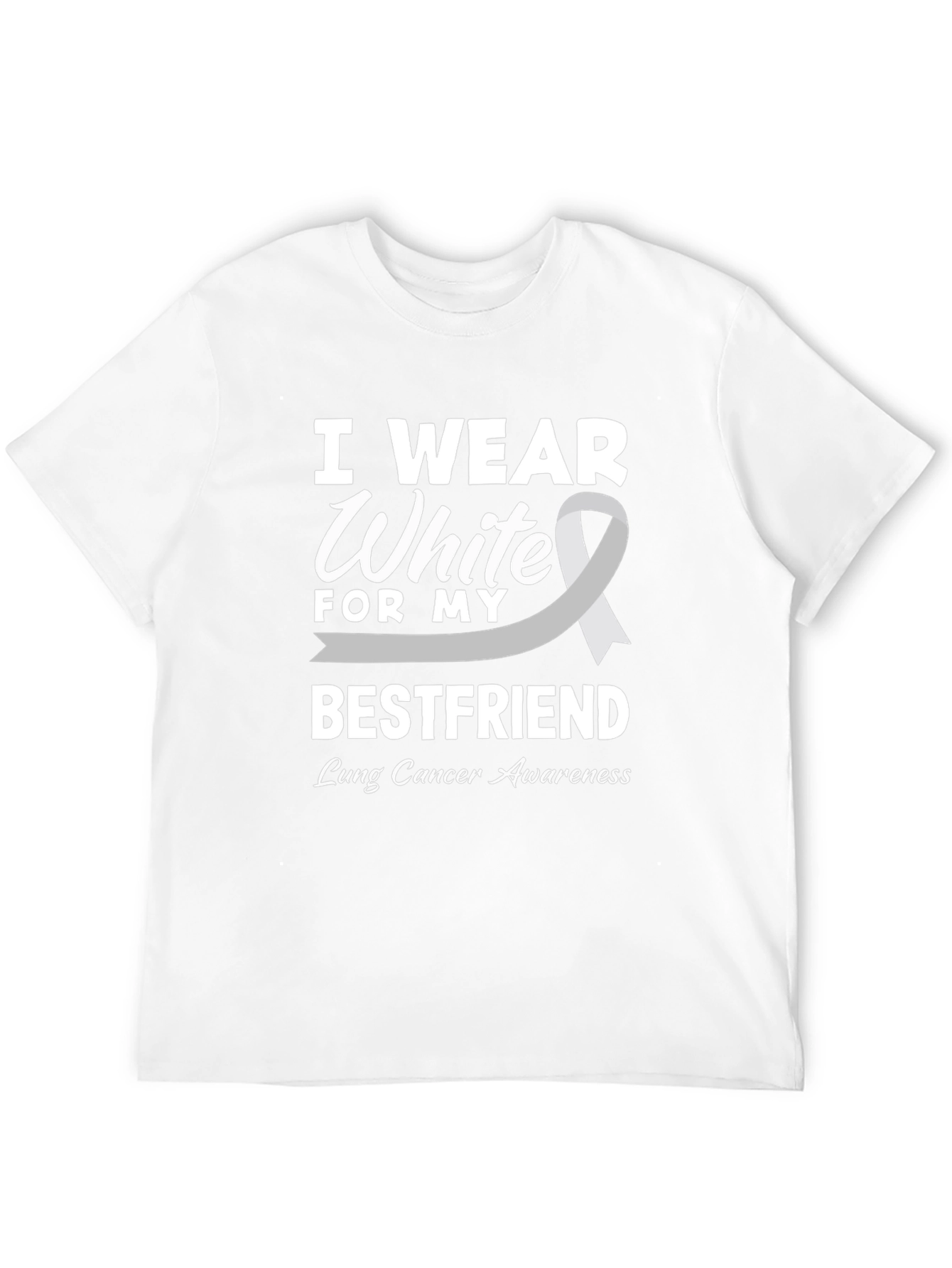 Lung Cancer Awareness T-Shirt - I Wear White