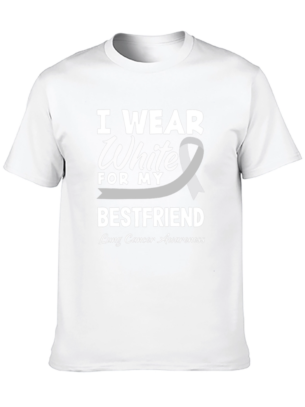 Lung Cancer Awareness T-Shirt - I Wear White