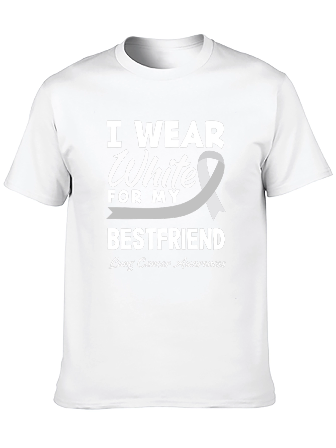 Lung Cancer Awareness T-Shirt - I Wear White