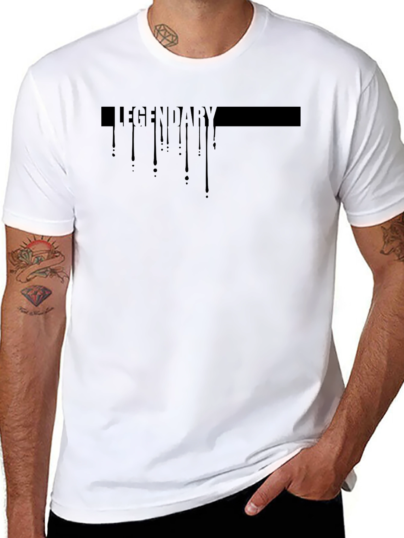 Legendary Drip Graphic Black T-Shirt