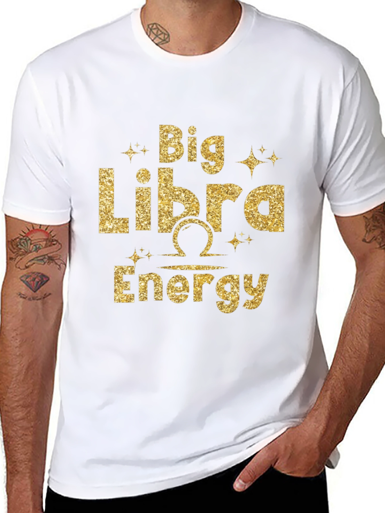 Big Libra Energy Graphic T-Shirt - Zodiac Sign Tee