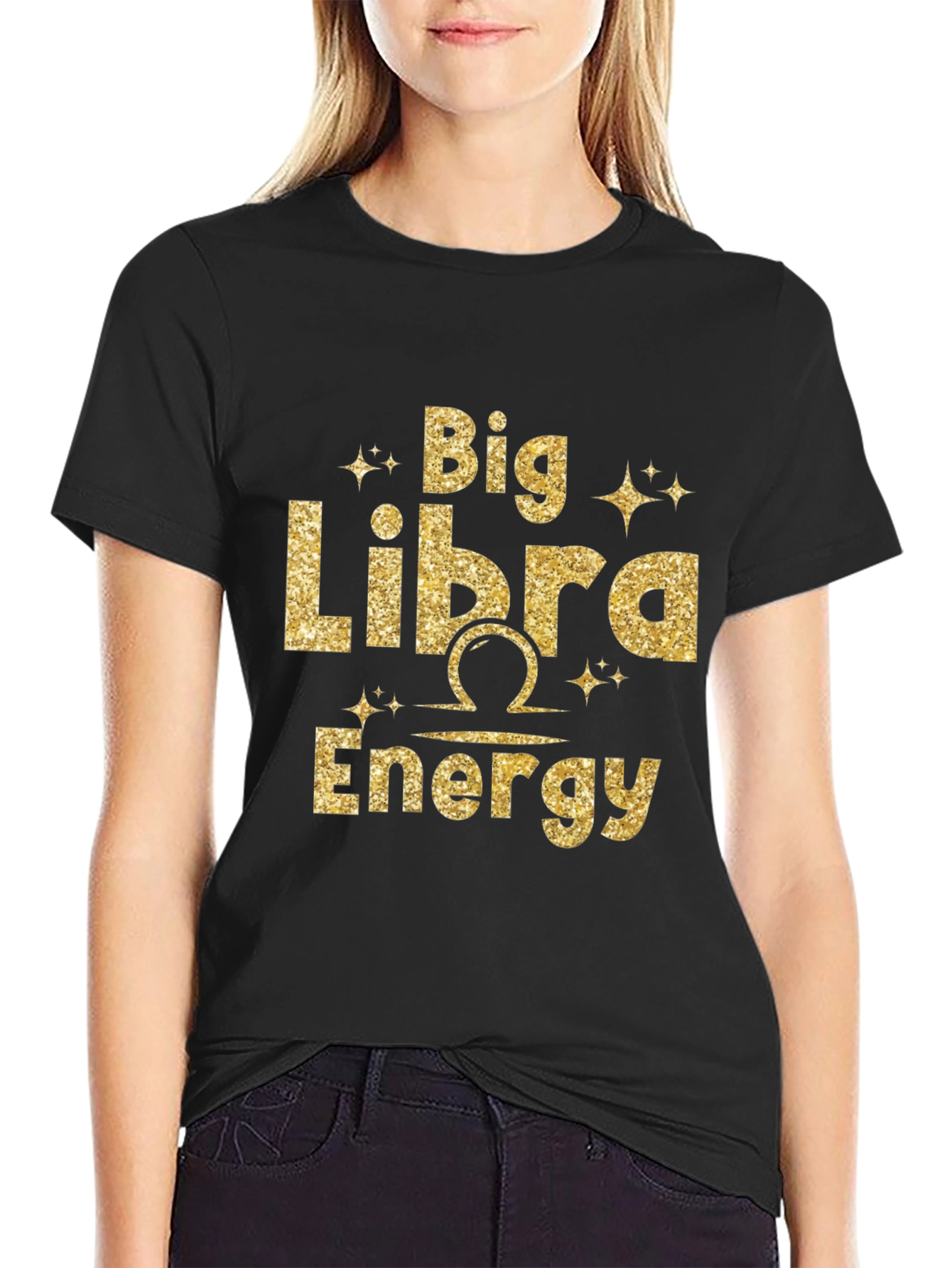 Big Libra Energy Graphic T-Shirt - Zodiac Sign Tee