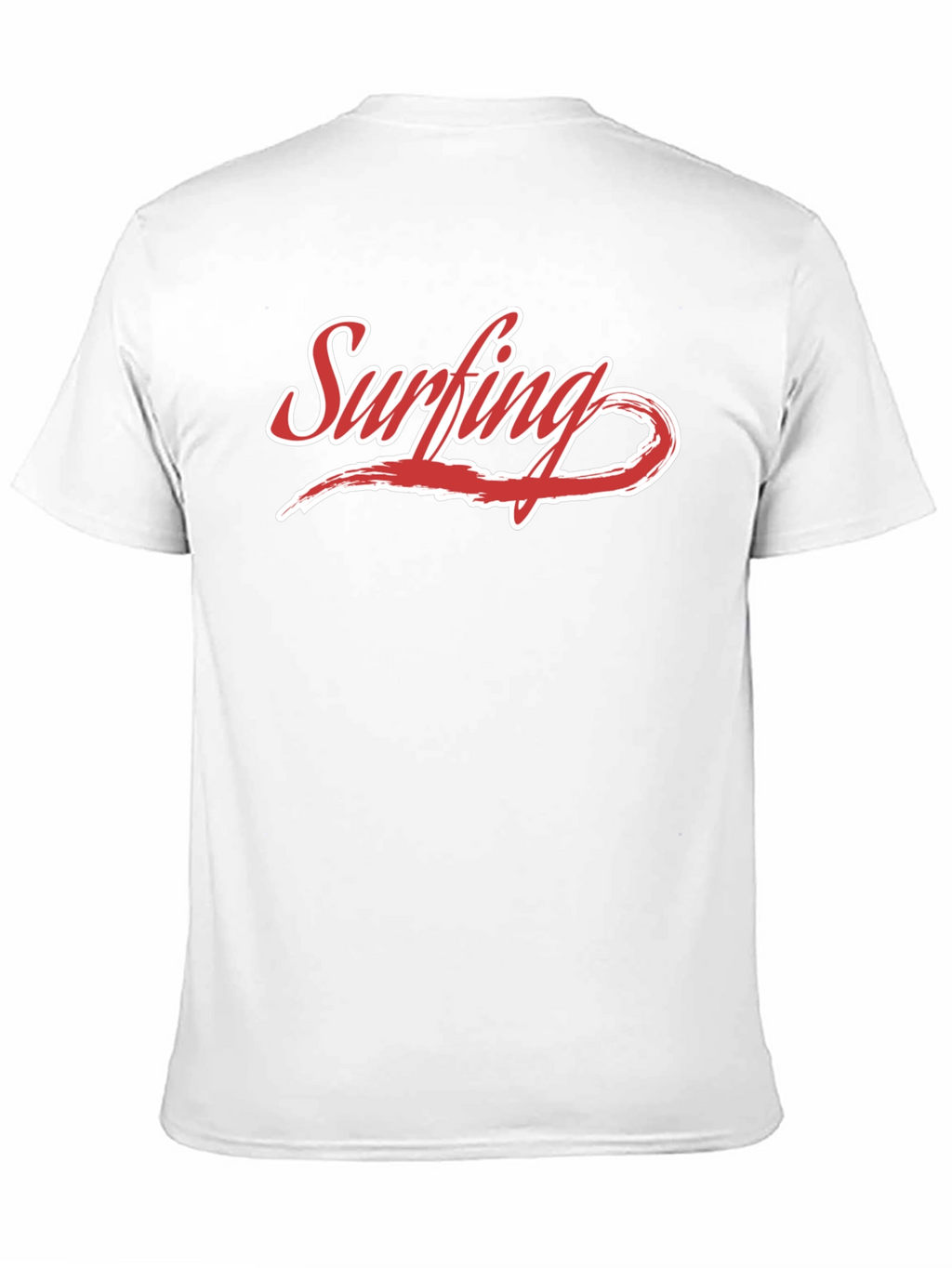 Surfing Graphic Tee - Black Cotton Casual Shirt