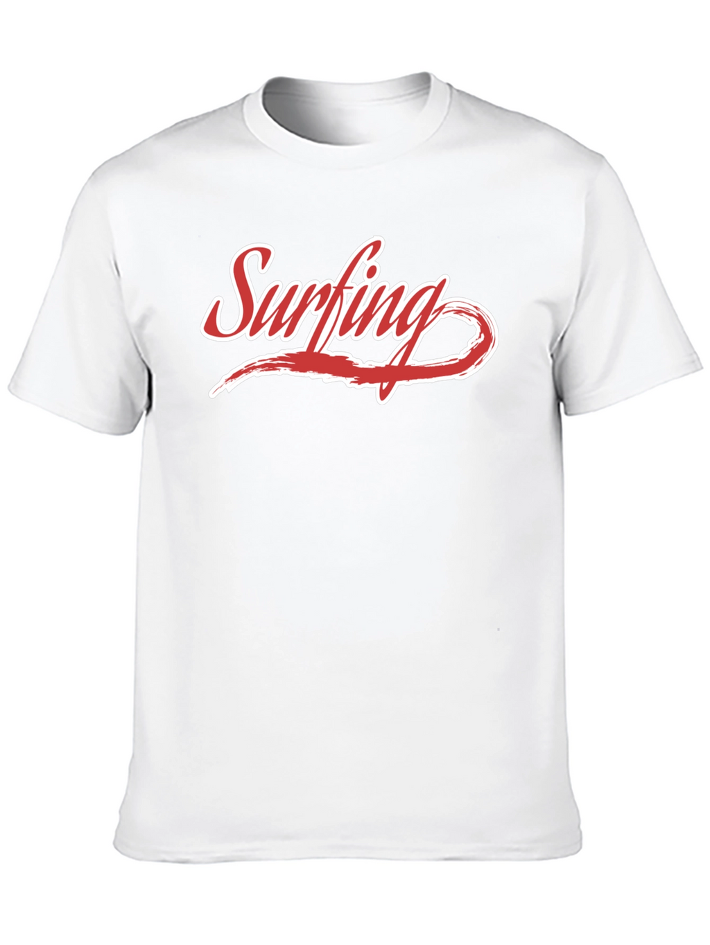 Surfing Graphic Tee - Black Cotton Casual Shirt