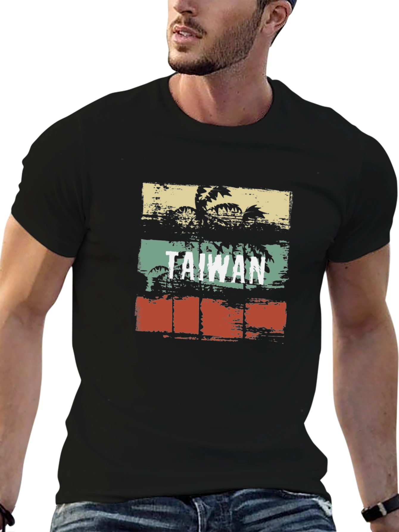 Taiwan Palm Tree Graphic T-Shirt
