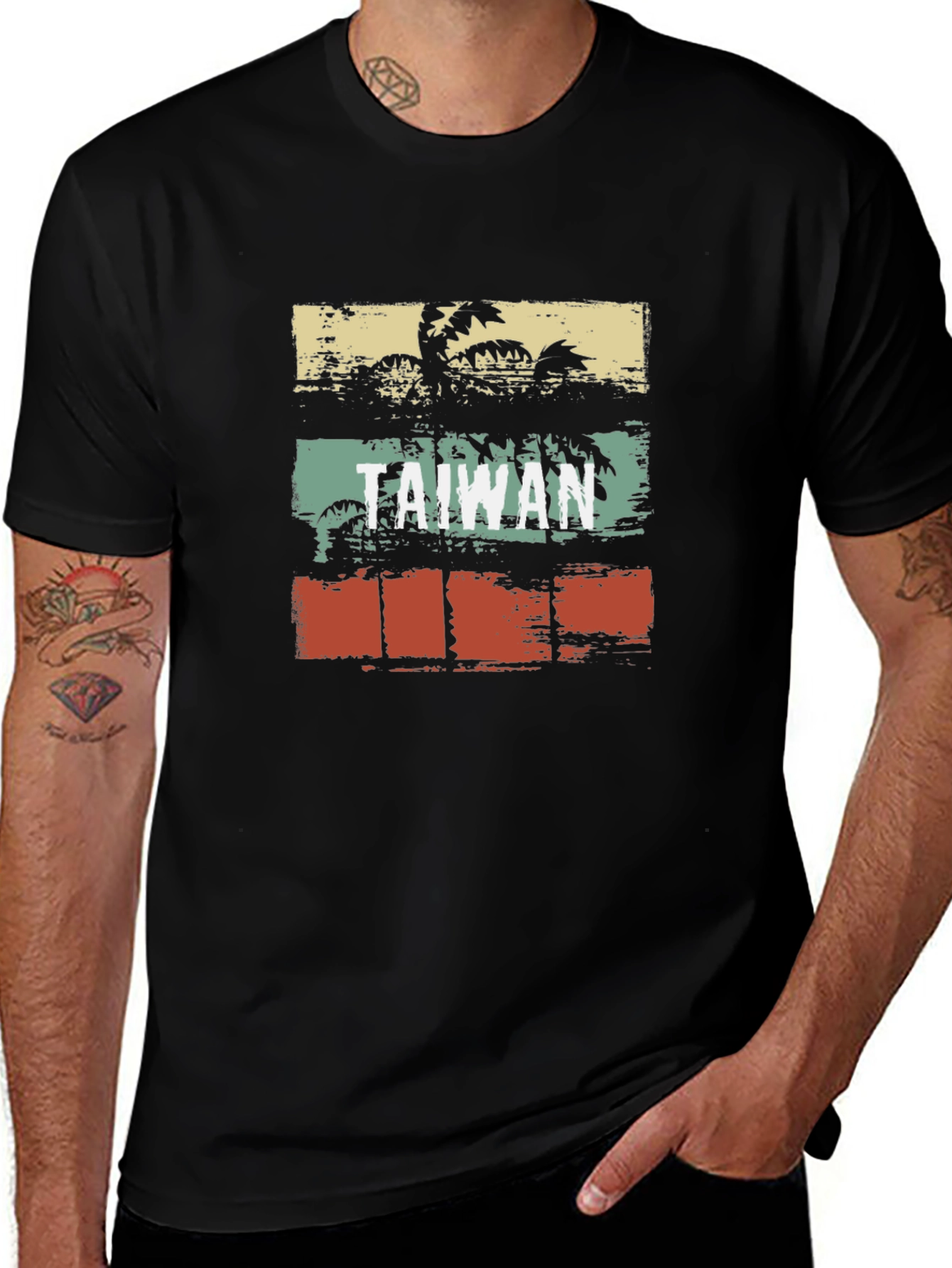 Taiwan Palm Tree Graphic T-Shirt