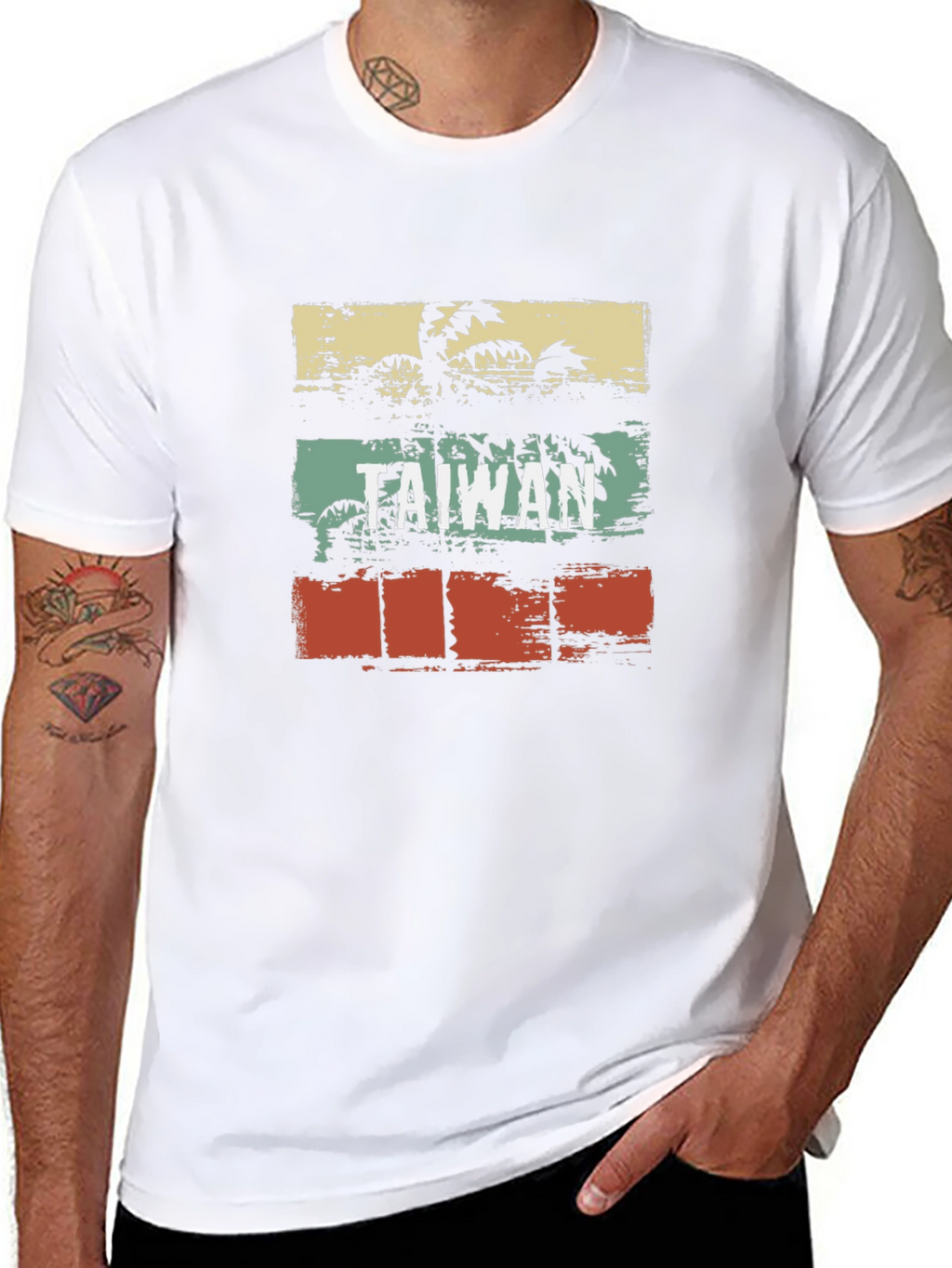 Taiwan Palm Tree Graphic T-Shirt
