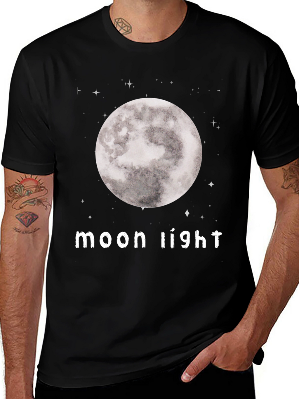 Moon Light Graphic T-Shirt - Stylish and Comfortable