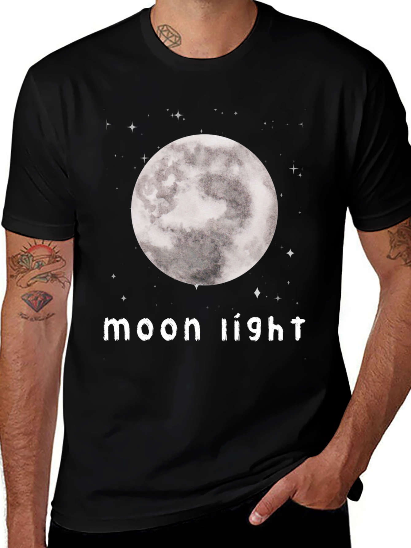 Moon Light Graphic T-Shirt - Stylish and Comfortable
